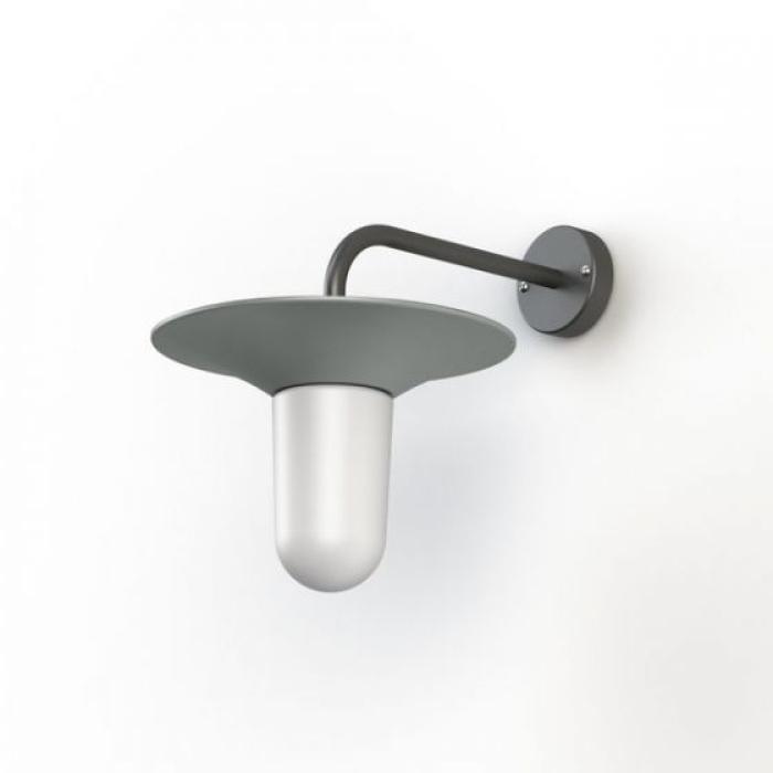 Mattglas seidengrau